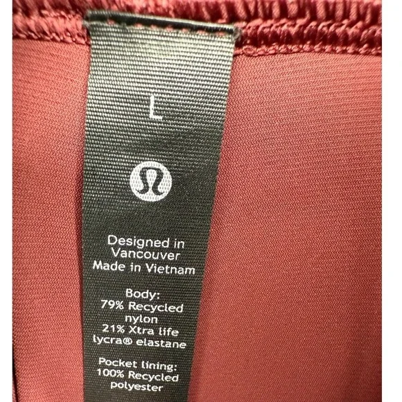 Lululemon Men's Surge Jogger Red Merlot Size Large Activewear Training Running - Picture 3 of 15